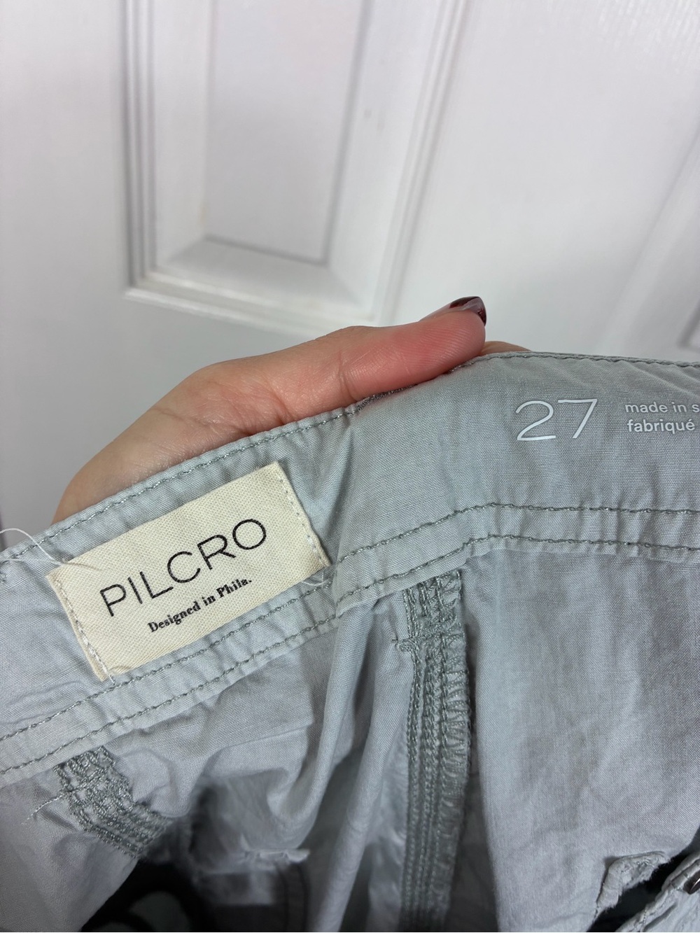 Pilcro Anthropologie Parachute Curve Barrel Pants Women 27 - Picture 5 of 6